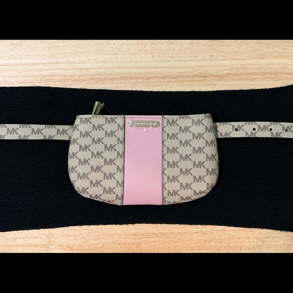 Michael Kors Pink Logo Belt Bag